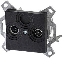 Розетка TV+R Оконечная без рамки ABB EPJ Levit 1-м. антрацит картинка